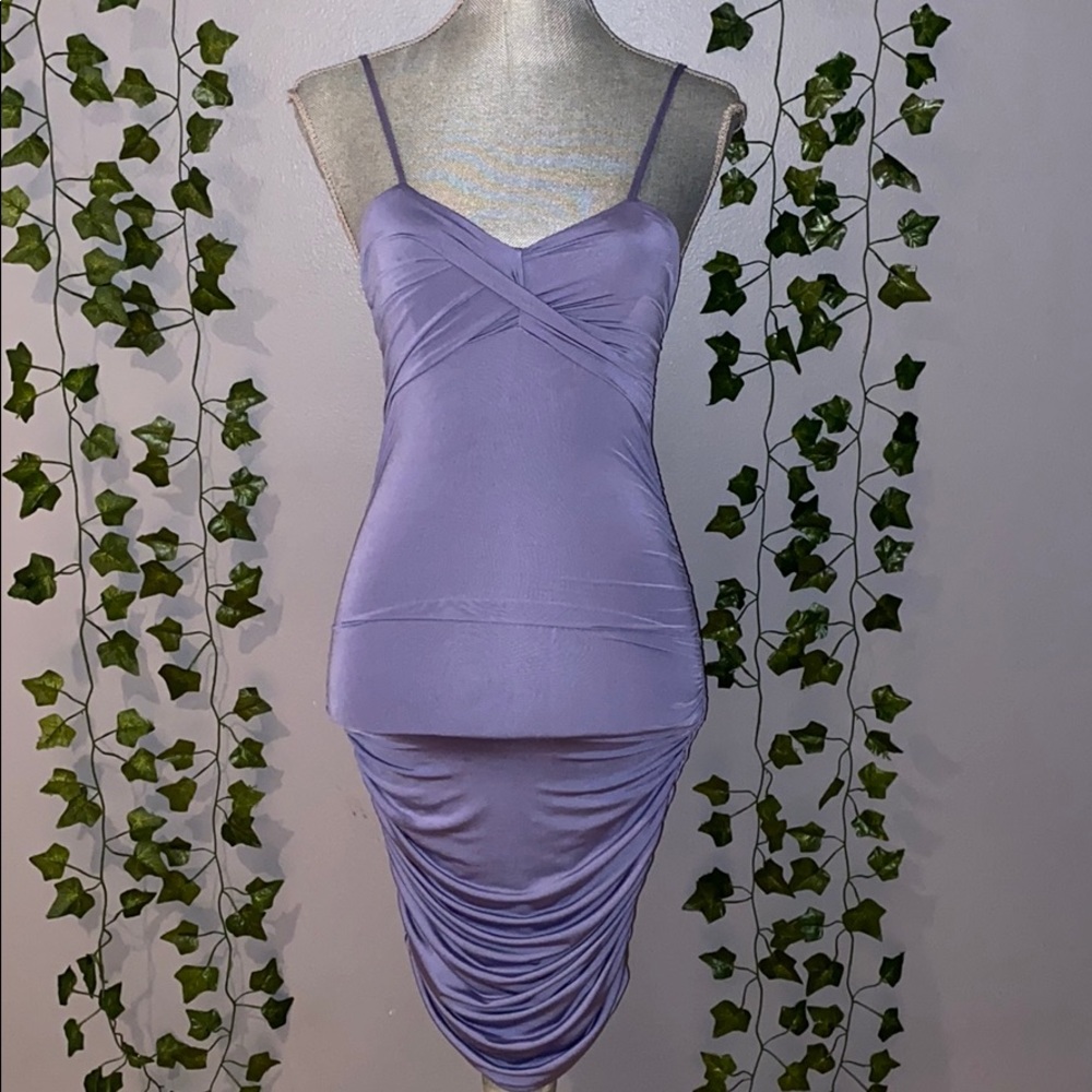 Woman's By Debra Purple Silky Bodycon Dress XS/S